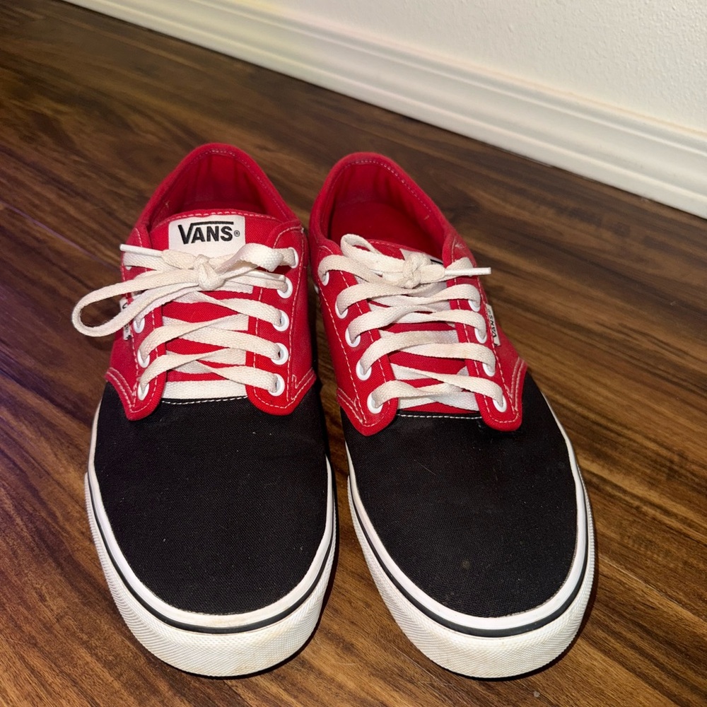 Men’s Vans Black and Red Lace-Up Shoes